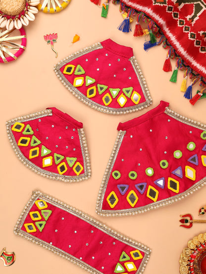 Madhuro Magenta Lehenga Odhni