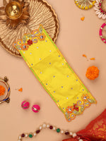 Pushp Mala Yellow Odhni