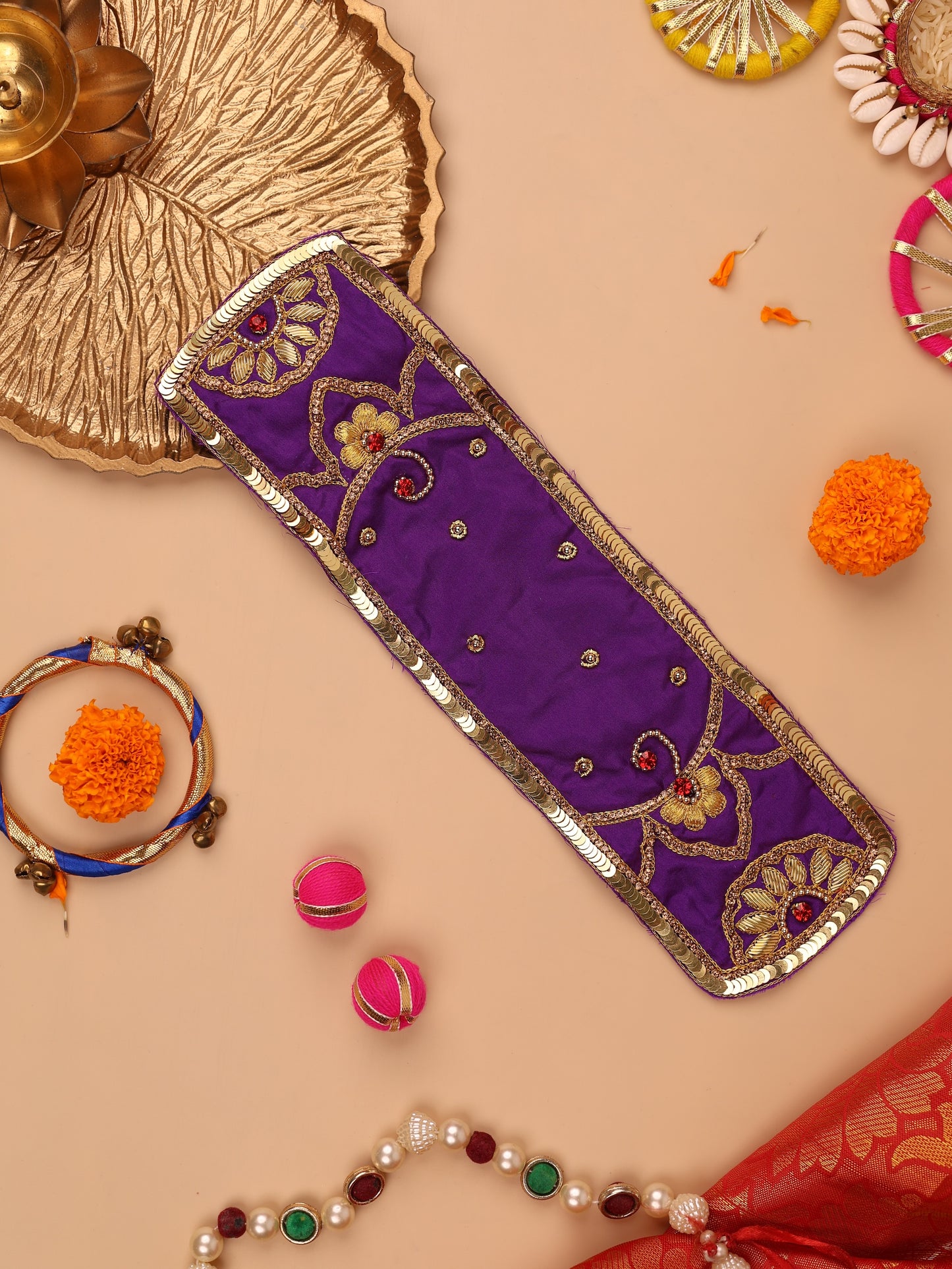 Divya Raas Purple Odhni