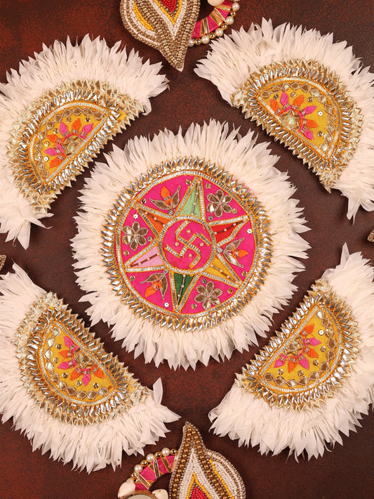 Shankhdeep Rangoli - Set of 9pcs