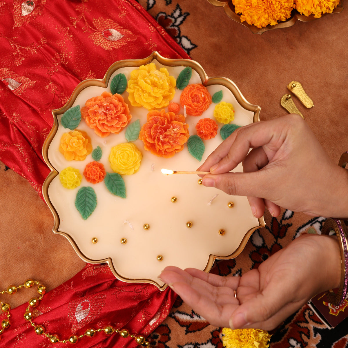 Genda Deepotsav Urli Candle