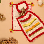 Phool Bagiya Laddu Gopal Bedding Set - 3 Pc