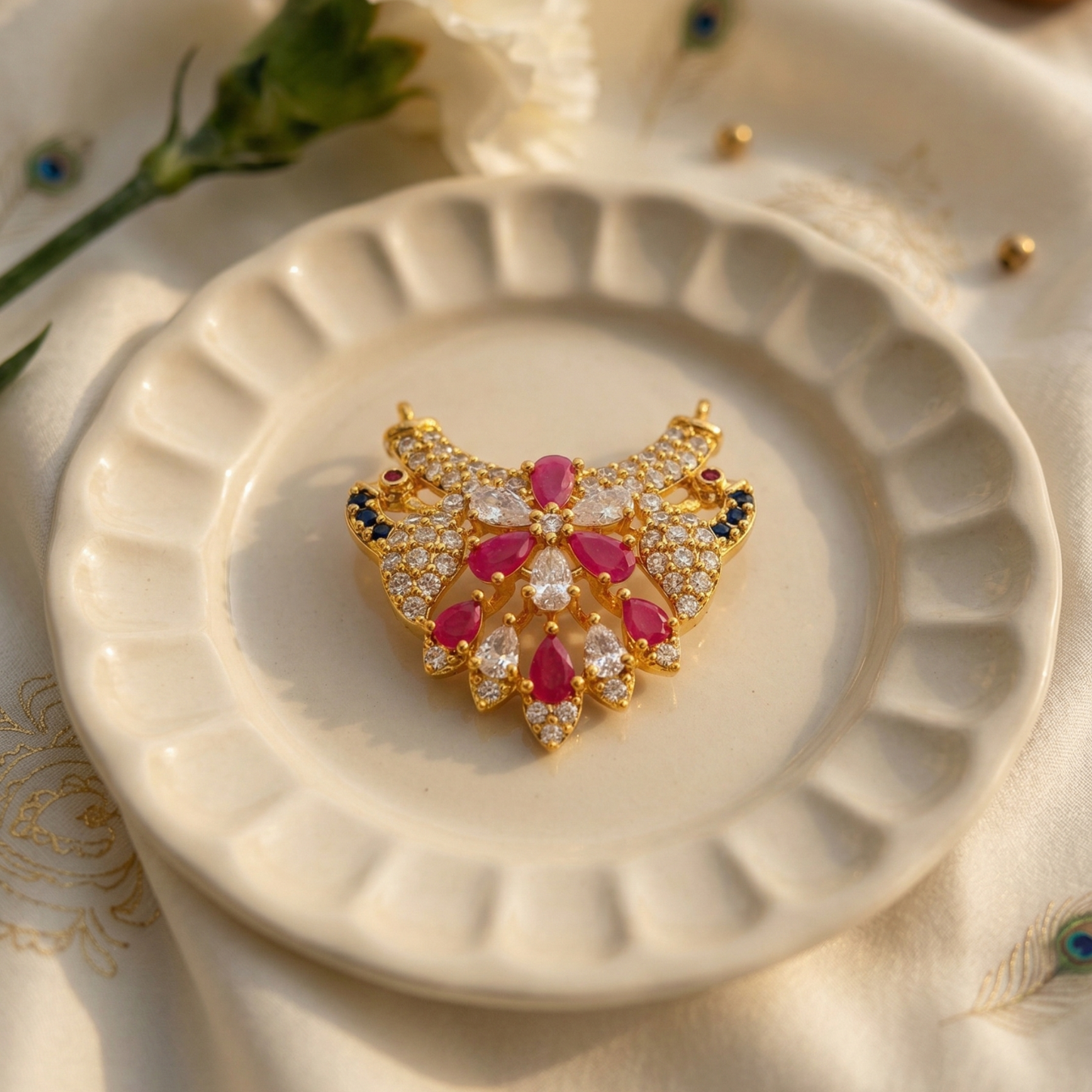 Anar Ras Laddu Gopal Choker Necklace