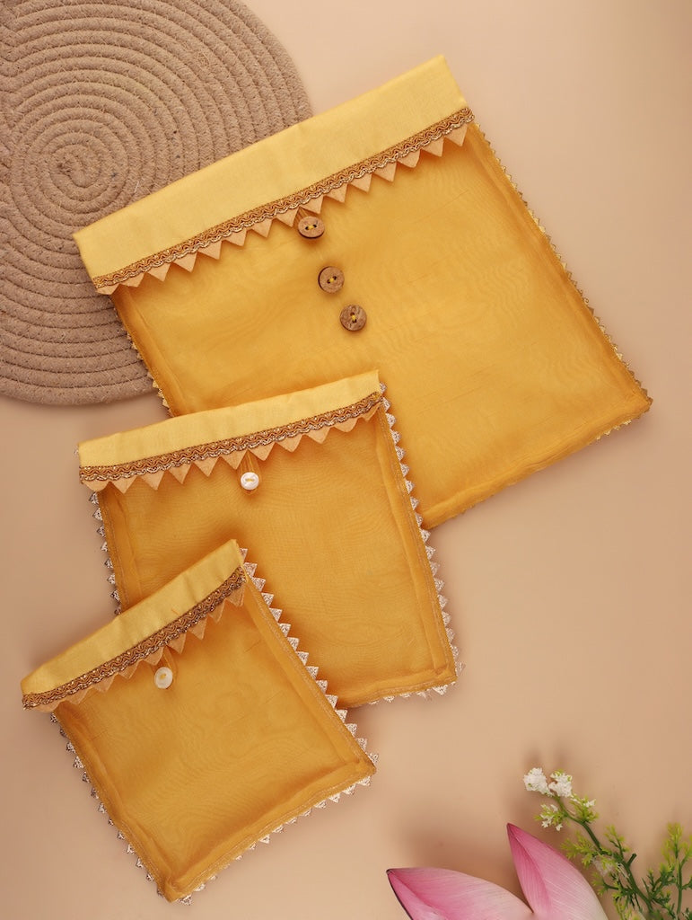 Devaya Embroidered Bag Cover for Deity Shringar and Poshak Storage

