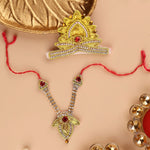 Divya Raas Golden Mukut & Mala Set