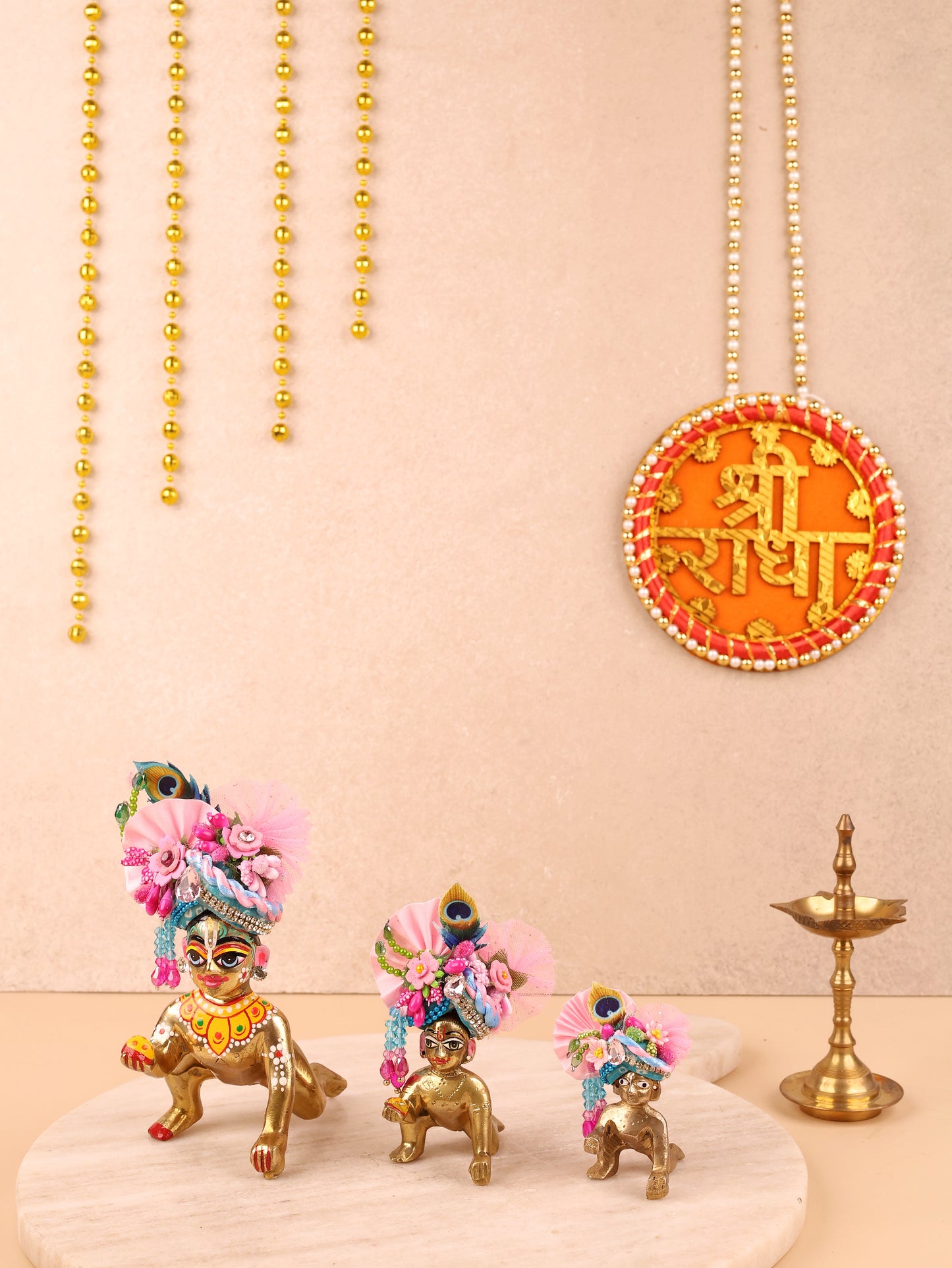 Light Blue Mul Cotton Laddu Gopal Poshak