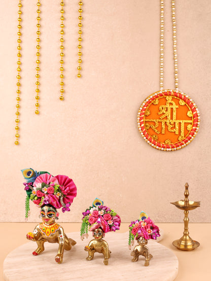 Pink Mul Cotton Laddu Gopal Poshak
