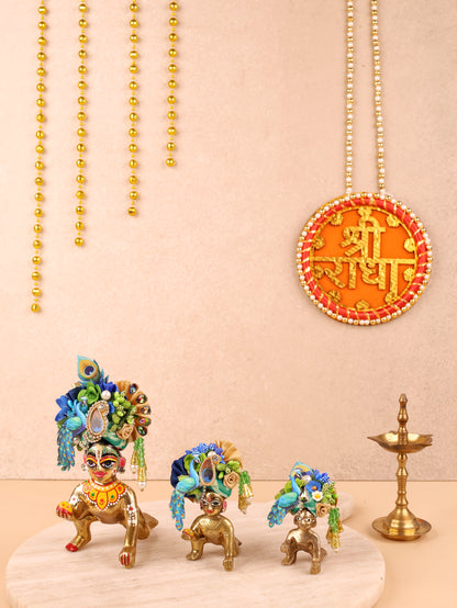 Green Mul Cotton Laddu Gopal Poshak