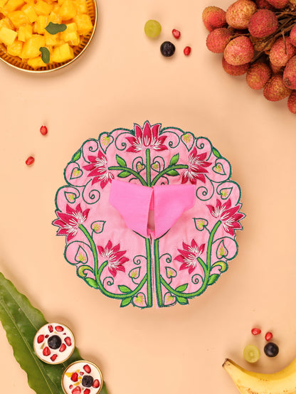 Pink Mul Cotton Laddu Gopal Poshak