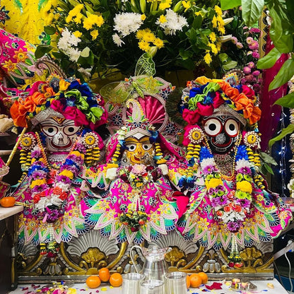 Indradhanu Magenta Laddu Gopal Poshak & Shringar Set