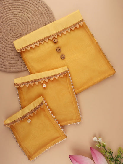 Divya Raas Orange Dhoti Patka & Shringar Set