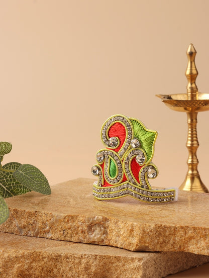 Madhuban Red Laddu Gopal Poshak & Shringar Set