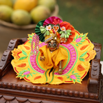 Yellow Mulmul Cotton Laddu Gopal Poshak