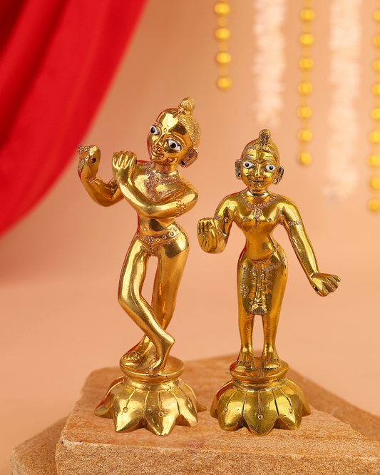 Radha Krishna Brass Idol