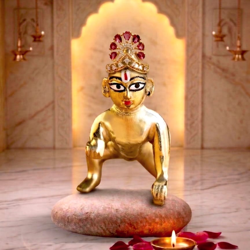 Anar Ratna Laddu Gopal Mukut - Size 0