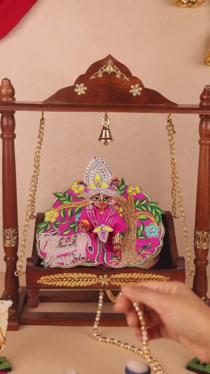Gau Kripa Magenta Laddu Gopal Poshak