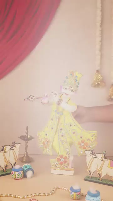 Pushp Mala Yellow Dhoti Patka