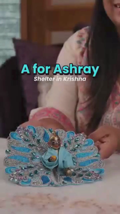Varsha Raag Aqua Blue Laddu Gopal Poshak