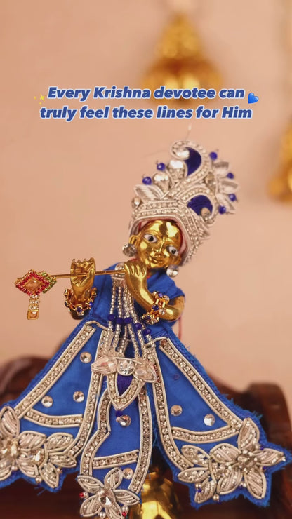 Saawan Sugandh Royal Blue Lehenga Dhoti with Patka