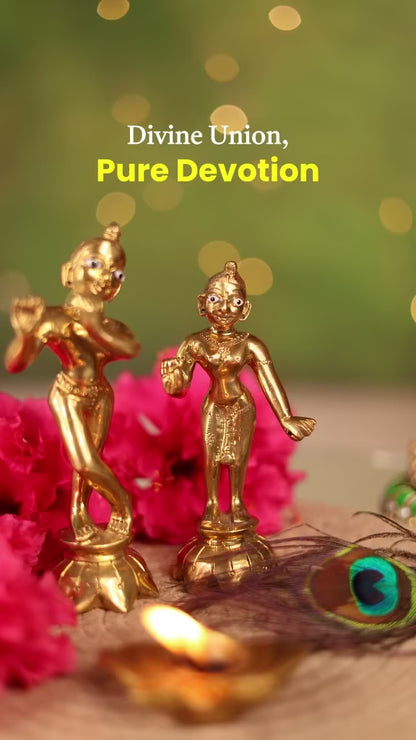 Radha Krishna Brass Idol