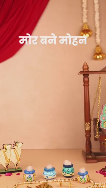 Mor Mukut Green Laddu Gopal Poshak