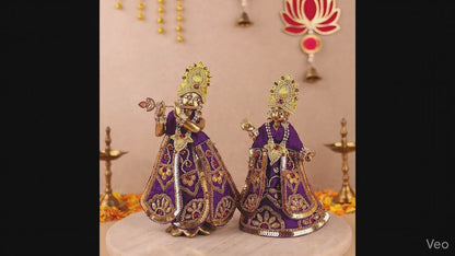 Divya Raas Purple Lehenga Dhoti with Patka